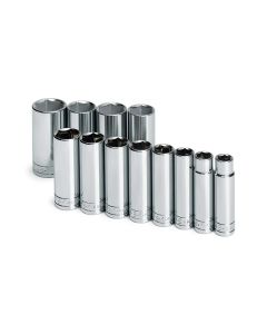 SKT4822 image(0) - S K Hand Tools SOCKET SET 1/2IN. DRIVE 12PC SAE DEEP 6 POINT