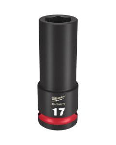 MLW49-66-6278 image(1) - Milwaukee Tool SHOCKWAVE Impact Duty  1/2"Drive 17MM Deep 6 Point Socket