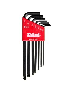 EKL13207 image(0) - Eklind Tool Company HEX KEY SET 7 PC BALL END SAE LNG 5/64-1/4IN.
