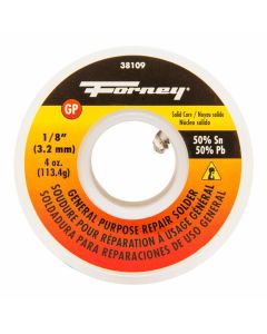 FOR38109 image(0) - Forney Industries Solder, General Purpose Repair, Solid Core, 1/8 in, 4 Ounce