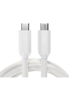 NOCXC3W image(0) - NOCO Company XGrid XC3: 240W USB-C to USB-C Cable with E-Marker Chip - 10-Foot - White