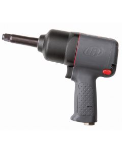 Ingersoll Rand 1/2 Inch Air Impact Wrench, 2 Inch Ext Anvil, Heavy Duty, 650 ft-lb Torque, Friction Ring Retainer, Pistol Grip