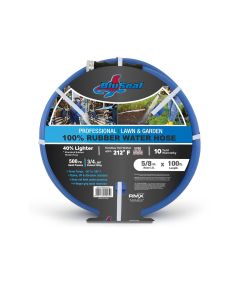 BLBBS58100 image(0) - BluBird BluSeal 5/8" Lawn Garden Water Hose Hot/ Cold Lightweight Professional Grade 100% Rubber Hose - 100 Feet