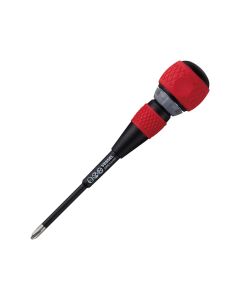 VES2200P2100 image(0) - Vessel Tools No.2200 Ball Ratchet Screwdriver PH2x100