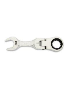 KDT86876 image(0) - GearWrench 11/16 Inch 90-Tooth 12 Point Stubby Flex Combination Ratcheting Wrench