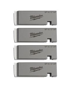 MLW48-36-1203 image(0) - Milwaukee Tool 1/2 Inch-3/4 Inch High Speed NPT Universal Pipe Threading Dies