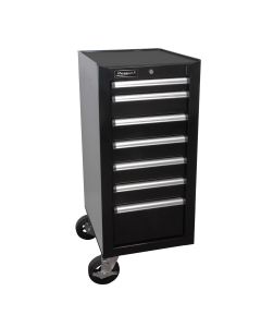 Homak Manufacturing 18IN H2Pro Series 7-Drawer Side Cabinet, Black