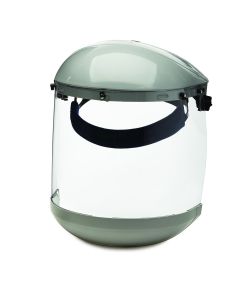 SRWS30310 image(0) - Sellstrom Face Shield - 303 Series - 8" x 15.5" x 0.40" Window - Clear - Ratcheting Headgear - Dual Crown