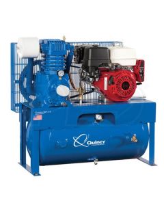 QACG313H30HCE image(0) - Quincy Compressors 13 HP 30 Gallon Two-Stage Horizontal 230V 1PH Air Compressor - Model G513H30HCE