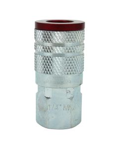 MIL715MC image(0) - Milton Industries ColorFit Couplers, M-style Red, 1/4-inch NPT Female,
