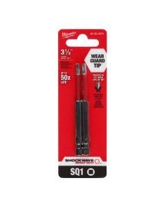 Milwaukee Tool SHOCKWAVE Impact Duty 3-1/2" SQ1 Bit 2PK