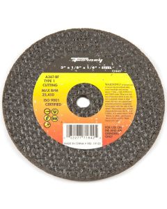 FOR71842 image(1) - Forney Industries Cut-Off Wheel, Metal, Type 1, 3 in x 1/8 in x 1/4 in
