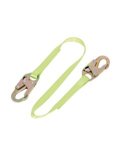 SRWV815404 image(0) - PeakWorks PeakWorks - Restraint Lanyard with 1" Webbing - Snap Hooks - 4 FT