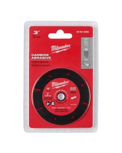 MLW49-94-3005 image(0) - Milwaukee Tool 3" CARBIDE ABRASIVE CUT OFF BLADE MAX 20K RPM