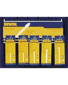 Hanson 10PC Glass & Till Drill Bit Display