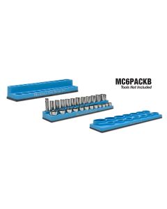 MTSMC6PACKB image(0) - Mechanic's Time Savers BLUE MAGNA-CADDY PACK