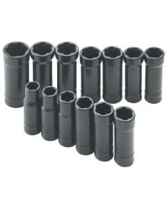 SKT833 image(0) - S K Hand Tools TURBO SKT SET 13PC 3/8 DR DEEP METRIC