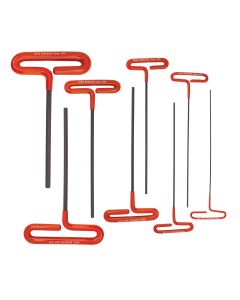 BND46587 image(0) - Bondhus Corp. 9" Cushion Grip Loop T-Handle Hex Wrenches, 8 piec