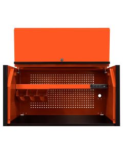 EXTDX412501HCORBK image(0) - Extreme Tools DX Series 41in W X 25in D Extreme Power Workstation Hutch Orange with Black Handle
