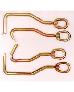 ALC77060 image(0) - ALC Keysco Sheet Metal Hooks 4pc Assortment