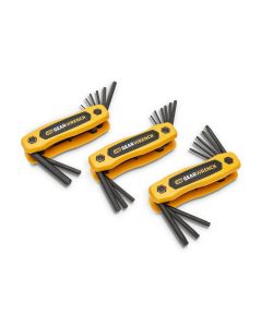 KDT83512 image(0) - GearWrench 25 Piece SAE/Metric/Torx Folding Hex Key Set