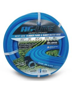 BluBird AG-Lite Rubber Water Hose Assembly 3/4" x 50'