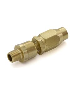 BLBFFSW38 image(0) - BluBird Fast Fix - 3/8" Air Hose Assembly Repair Fitting - w/ 1/4" MNPT Swivel