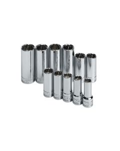 SKT1871 image(0) - S K Hand Tools SOCKET SET 3/8IN. DRIVE 11PC METRIC DEEP 12 POINT