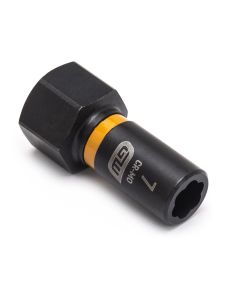 KDT84753 image(1) - GearWrench 1/4 Inch Drive Bolt Biter Impact Extraction Socket 7mm