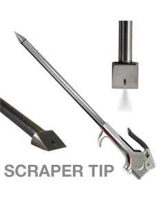 IPA8057 image(0) - Innovative Products Of America The Air-Scraper Blow Gun combines air pressure and scouring action to remove and blow away stuck-on debris faster than other methods