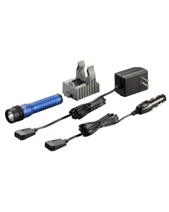 STL74767 image(0) - Streamlight Strion LED HL Rechargeable Flashlight 120V/100V AC/12V DC &hyphen; 1 Holder - Clam- Blue