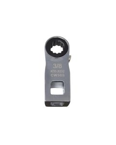 KTIXD2CW38S image(0) - K Tool International Ratcheting Crowfoot Wrench 3/8 Inch 3/8 Inch Drive