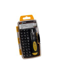 WLMW9159 image(0) - Wilmar Corp. / Performance Tool 38 Piece Ratchet Screwdriver Set