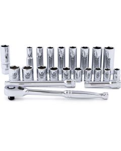 TIT68201 image(0) - TITAN 22-PC METRIC 3/8" DR SOCKET SE