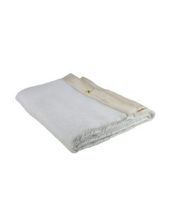 SRW36161 image(0) - Jackson Safety Welding Blanket - Uncoated Fiberglass - Weight (per sq. yd.) 18 oz - Thickness 0.028" - White - 8' x 10'