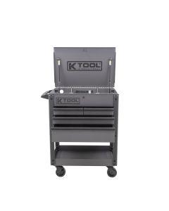 KTI75150 image(0) - K Tool International Service Cart 35 Inch Premium 4 Drawer 500 Pound (Matte Gray)