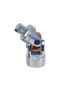 SRRSRUJ14 image(0) - S.U.R.&R. SRUJ14 3/8" female to 1/4" male drive spring-return u-joint adapter set with dual springs for maintaining alignment and precise control. Excellent for use in tight spaces and one-handed operation.