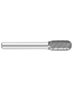 KNKKK14-SC-3 image(0) - KnKut KnKut SC-3 Cylindrical Ball Nose Carbide Burr 3/8" x 3/4" x 2-1/2" OAL with 1/4" Shank