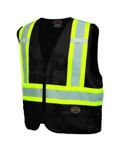 SRWV1021571U-LXL image(0) - Pioneer Safety Vest  - Color:  Black  - Size: L/XL