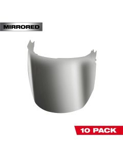 MLW48-73-1437 image(0) - Milwaukee Tool 10pk Mirrored Face Shield Replacement Lenses (Helmet & Hard Hat Frame)