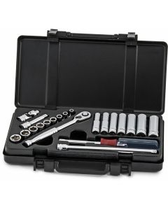 TIT66001 image(0) - TITAN 21-PC 1/4" DR FRACTIONAL SOCKE