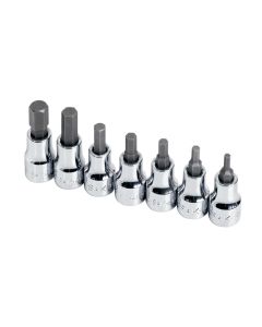 SKT19723 image(0) - S K Hand Tools SOCKET HEX BIT SET 3/8IN. DRIVE 7PC SAE
