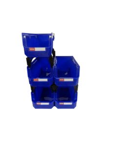 LDS1010002 image(0) - ShopSol SHUTTER Ultra Stacking-Nesting-Hanging Part Storage Bin 5 .5 x 10.9 x 5 inch (HB-235) 5 Count