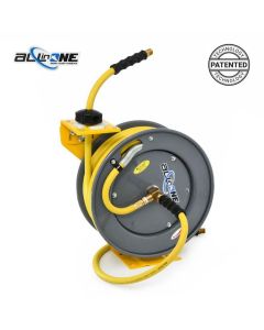 BLBOSRHD3850-AIO image(0) - BluBird OilShield Rubber All - In - One 3/8" x 50' Air Hose Reel Heavy Duty Single Arm Assembly