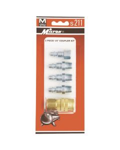 Milton Industries 5 Piece M-Style Coupler Kit