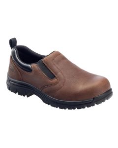FSIA7108-7W image(0) - Avenger Foreman Series - Men's Low Top Slip-On Shoes - Composite Toe - IC|EH|SR - Brown/Black - Size: 7W