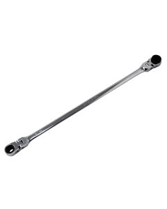 K Tool International Wrench Double Box Ratcheting Reversible 5/16 Inch x 3/8 Inch Universal Spline 90 Tooth