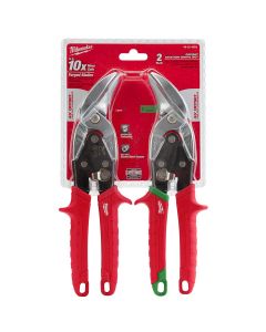 MLW48-22-4523 image(1) - Milwaukee Tool 2-PC OFFSET AVIATION FORGED BLADE SNIP L/R SET