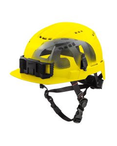 MLW48-73-1366 image(0) - Milwaukee Tool BOLT Yellow Front Brim Vented Safety Helmet with IMPACT ARMOR Liner (USA) - Type 2, Class C