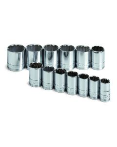 SKT1913 image(0) - S K Hand Tools Set Skt 1/2dr Std 12pt Mt 13pc